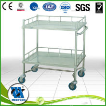 BDT202A Hospital 304 stainless steel surgical medical equipment cart